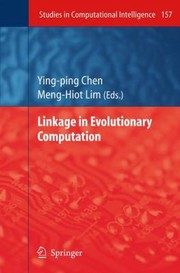 Cover of: Linkage in Evolutionary Computation
            
                Studies in Computational Intelligence by 