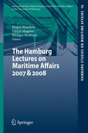 Cover of: The Hamburg Lectures on Maritime Affairs 2007  2008
            
                Hamburg Studies on Maritime Affairs