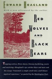 Cover of: Red wolves and black bears