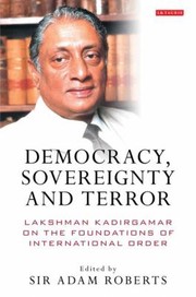 Cover of: Democracy Sovereignty and Terror                            International Library of Political Studies