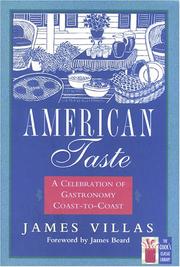 Cover of: American Taste