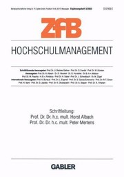 Cover of: Hochschulmanagement
            
                Zfb Special Issue