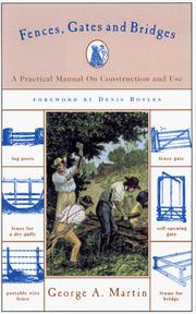 Cover of: Fences, gates, and bridges by Martin, George A.