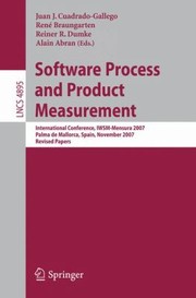 Cover of: Software Process and Product Measurement
            
                Lecture Notes in Computer Science by 