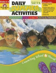 Cover of: Daily Summer Activities Moving from 5th to 6th Grade
            
                Daily Summer Activities by 