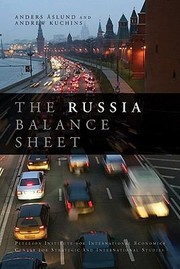 Cover of: The Russia Balance Sheet