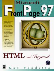Cover of: Microsoft FrontPage 97: HTML and beyond