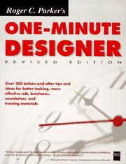 Cover of: Roger C. Parker's one minute designer. by Roger C. Parker
