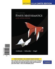 Cover of: Finite Mathematics  Its Applications Books a la Carte Edition