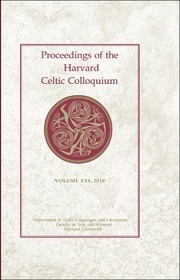 Cover of: Proceedings Of The Harvard Celtic Colloquium 30 2010
