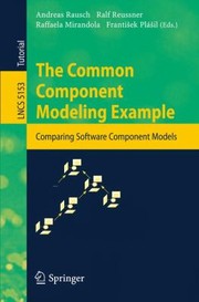 Cover of: The Common Component Modeling Example
            
                Lecture Notes in Computer Science