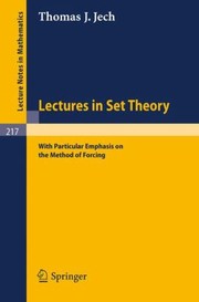 Cover of: Lectures in Set Theory
            
                Lecture Notes in Mathematics