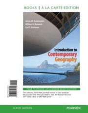 Cover of: Introduction to Contemporary Geography
            
                Books a la Carte by 