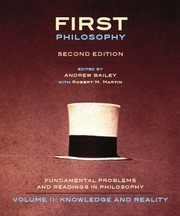Cover of: First Philosophy Knowledge and Reality Second Edition by 