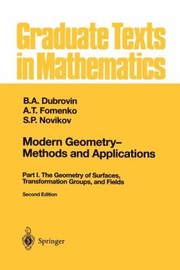 Cover of: Modern Geometry Methods and Applications Part I
            
                Graduate Texts in Mathematics by 