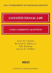 Cover of: Constitutional Law Supplement
            
                American Casebooks Paperback