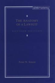 Cover of: The anatomy of a lawsuit by Peter N. Simon