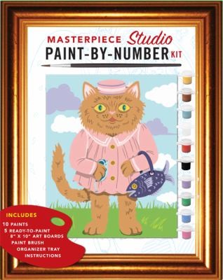 Masterpiece Studio PaintByNumber Kit With 5 PaintByNumber Boards ...