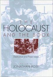 Cover of: The Holocaust and the Book : Destruction and Preservation
