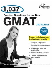 Cover of: 1037 Practice Questions for the New GMAT
            
                Princeton Review 1012 GMAT Practice Questions