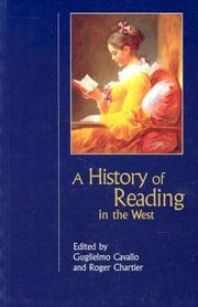 Cover of: A History of Reading in the West (Studies in Print Culture and the History of the Book)