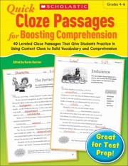 Cover of: Quick Cloze Passages for Boosting Comprehension Grades 46