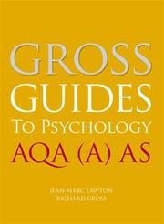 Cover of: Gross Guides to Psychology Aqa A as by 