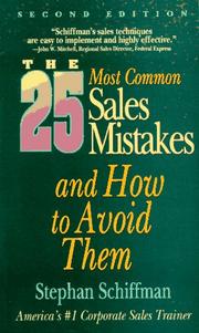 Cover of: The 25 most common sales mistakes-- and how to avoid them