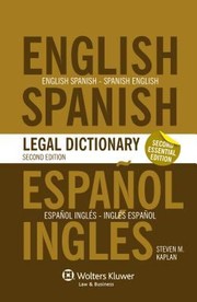Cover of: Essential EnglishSpanish and SpanishEnglish Legal Dictionary  2nd Edition by 