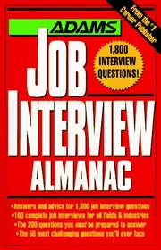 Cover of: The Adams job interview almanac.