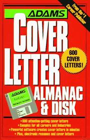 Cover of: Adams Cover Letter Almanac (Adams Almanacs)