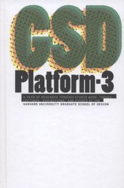 Cover of: GSD Platform3 by University Graduate School of D Harvard
