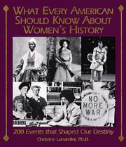 Cover of: What Every American Should Know About Women's History by Christine A. Lunardini, Christine A. Lunardini