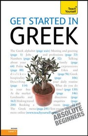 Cover of: Get Started in Greek Level 3
            
                Teach Yourself McGrawHill