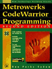 Cover of: Metrowerks CodeWarrior programming by Dan Parks Sydow