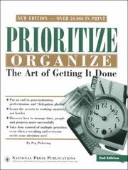 Prioritize, organize by Peg Pickering