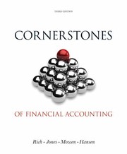 Cover of: Cornerstones of Financial Accounting with 10k Report  3rd Edition