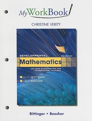 Cover of: Developmental Mathematics My Workbook by 
