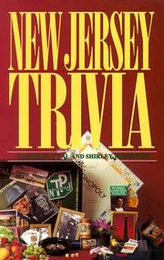Cover of: New Jersey trivia by Albert J. Menendez