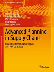 Cover of: Advanced Planning in Supply Chains
            
                Management for Professionals by 