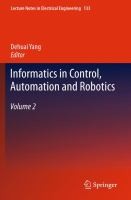 Cover of: Informatics in Control Automation and Robotics
            
                Lecture Notes in Electrical Engineering by 