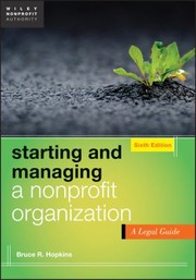 Cover of: Starting and Managing a Nonprofit Organization
            
                Wiley Nonprofit Authority by 