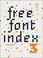 Cover of: Free Font Index 3