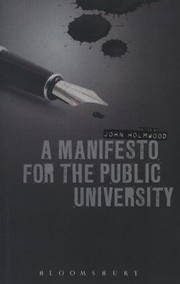 Cover of: Manifesto for the Public University