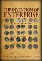 Cover of: The Invention of Enterprise
            
                Kauffman Foundation Series on Innovation and Entrepreneurshi