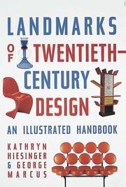 Cover of: Landmarks of twentieth-century design: an illustrated handbook