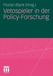 Cover of: Vetospieler in Der PolicyForschung