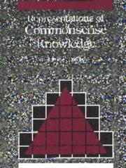 Cover of: Representations of commonsense knowledge by Ernest Davis