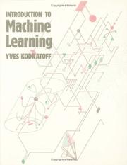 Cover of: Introduction to Machine Learning (Research Notes in Artificial Intelligenc)
