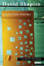 Cover of: The Selected Poems of David Shapiro